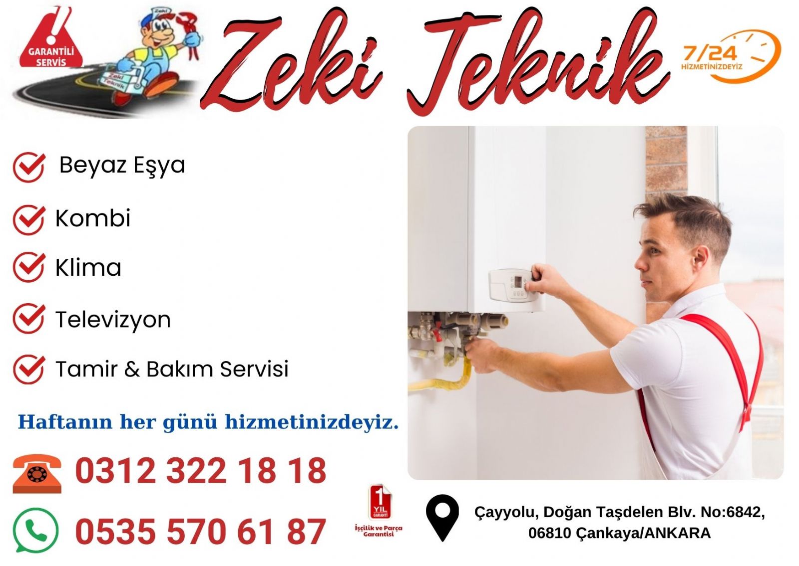 Çayyolu Kombi Tamircisi